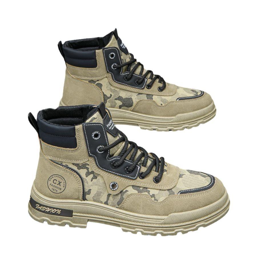 Large Size Men's Shoes Plus Martin Boots Tooling Shoes Trendy Versatile Large Boots Men's Shoes Comfortable Casual Sports