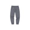 Anta Solid Color Print Letter Fleece-Lined Sports Pants Men Bottoms Grey 152241329N-2