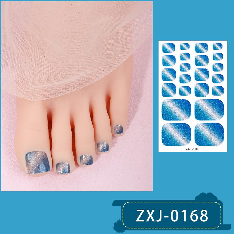 Glittery Nail Stickers, Gradient Cat-eye Toenail Stickers, Waterproof Nail Stickers That Brighten Skin Tone