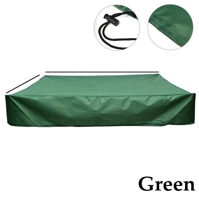 

Водонепроницаемый чехол для песочницы из ткани Оксфорд со шнурком - Пылезащитная и дождезащитная защита для квадратной и шестиугольной песочницы 120x120cm зелёный