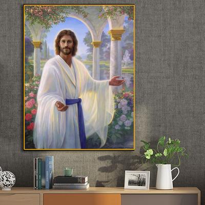 Jesus Christus auf Leinwand, Poster und Druck, Wandkunst, Bilder für Wohnzimmer, Heimdekoration, Wanddruck, Gemälde Caudros Decora