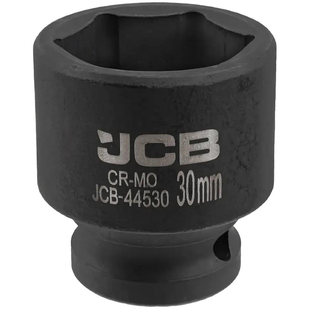 JCB Impact Socket 1/2" 30mm 6-Point Cr-Mo Socket Wrench