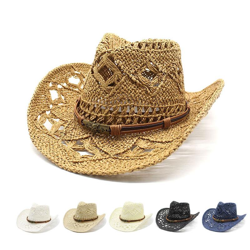 Handwoven Grass Hat With Large Brim Sunshade And Ventilated Design For Summer Fashion