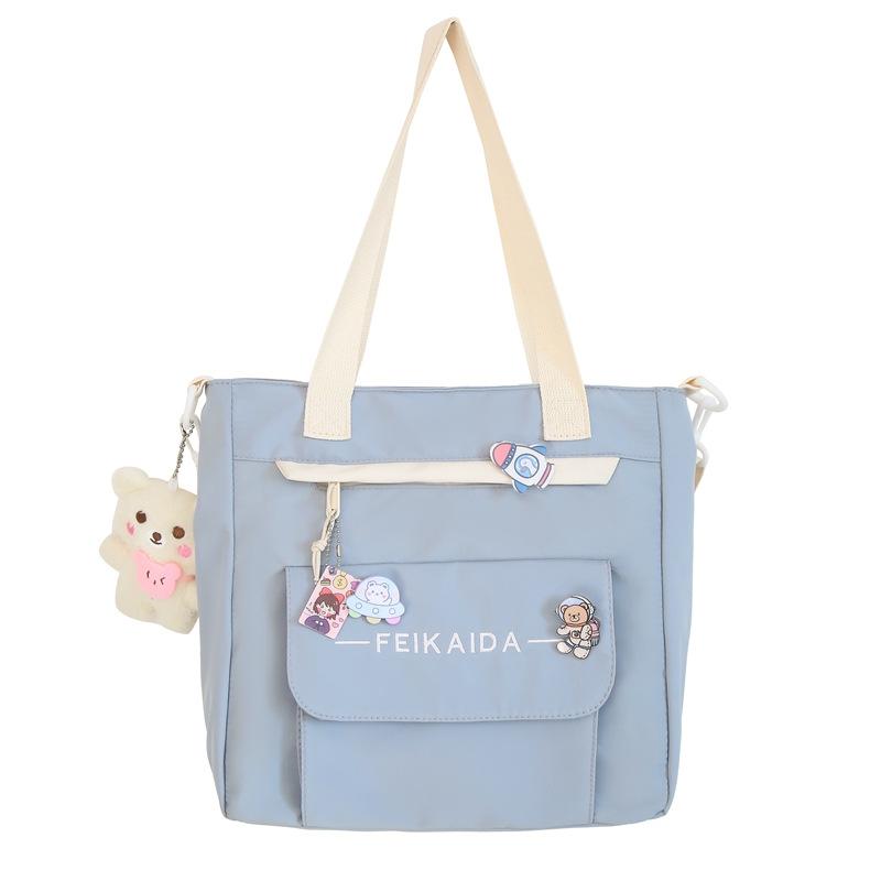 Fashion junior high school students schoolbag large capacity backpack fashion flow crossbody backpack