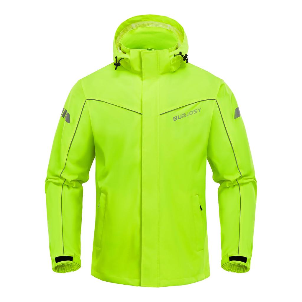 Burjosy Rain Suit and with Storage Perfect for Rainy Season Activities Like and Camping Men's Set, Waterproof, Windproof, Reflective, Breathable,