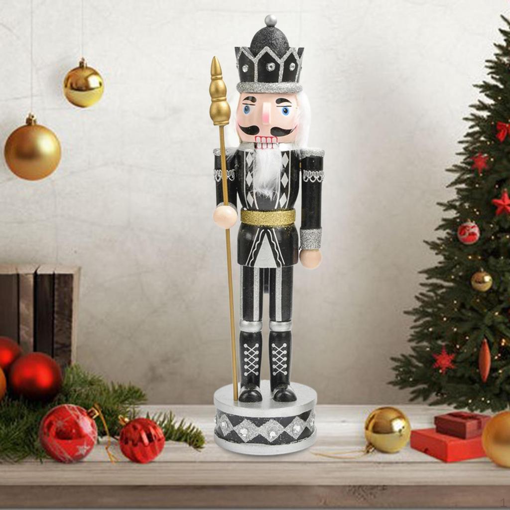 Christmas Nutcracker Ornament, Soldier Traditional Figurine Figures, for