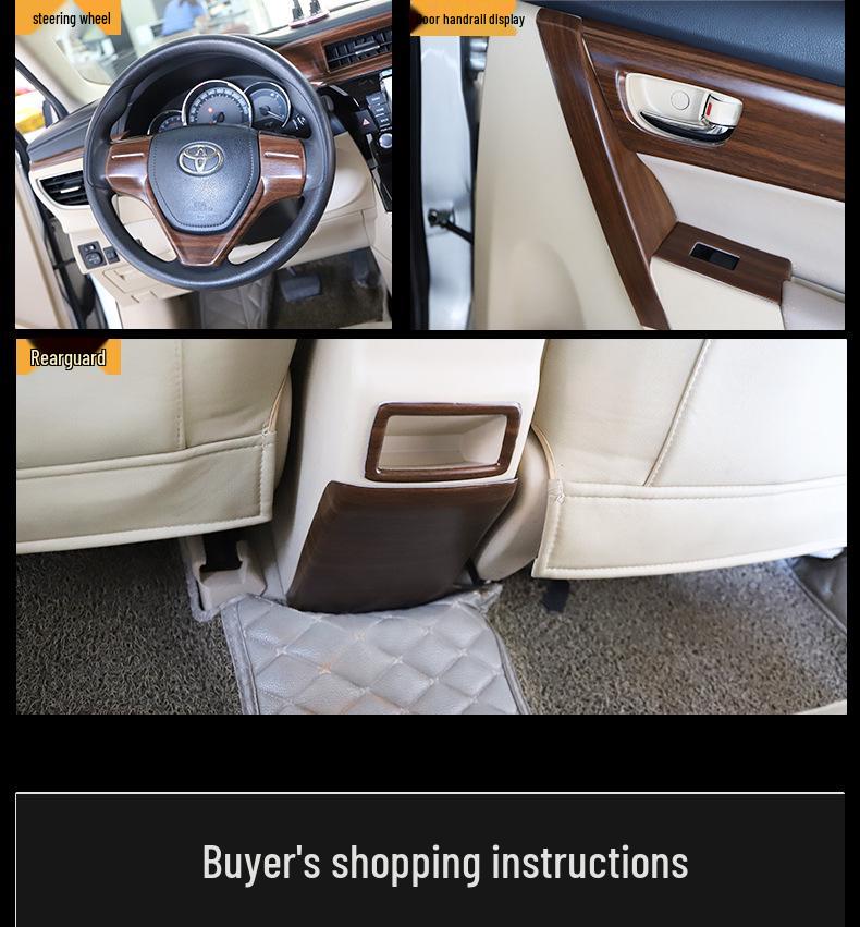 14-18 Corolla Levin Carbon Fiber Interior Trim Kit - Peach Wood Design