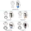 12MM/16MM Waterproof Rustproof Momentary Switch with Self-Locking, Auto-Reset, Normally Open Silver Contacts