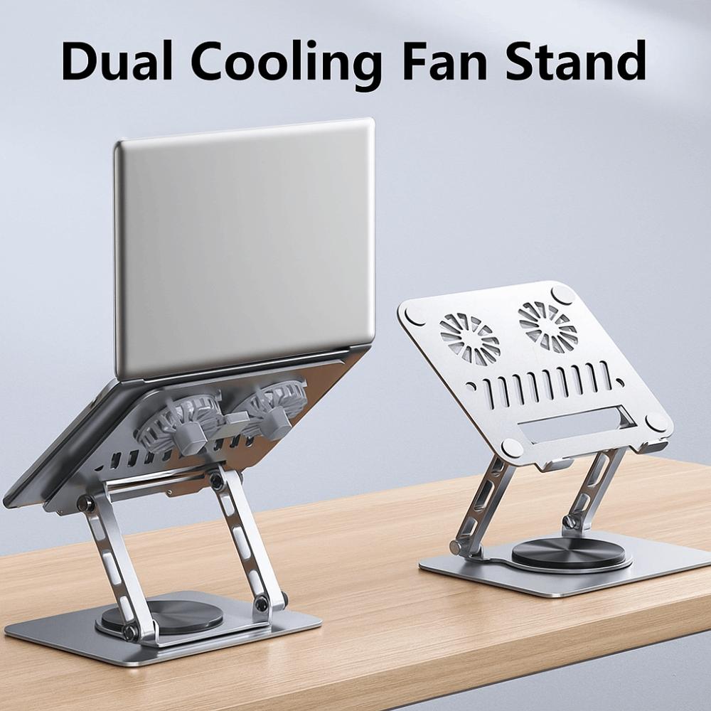 360 ° Rotatable Notebook Cooler Base Stand Foldable Tablet Radiator Bracket  Office/Home Use