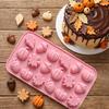 Pumpkin Maple Leaf Pine Cone Silicone Molds Halloween Baking Mould Food Grade Non-Stick Chocolate Mold for Party Kitchen Bakery