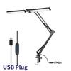 Adjustable Brightness Double Head Desk Lamp 160LED LED Desk Lamp Rocker Arm LED Table Lamp  Office
