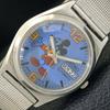 AUTOMATIC VINTAGE SEIKO JAPAN 7S26A MENS BLUE COLOR DIAL WATCH A702649-1 R209-a702649