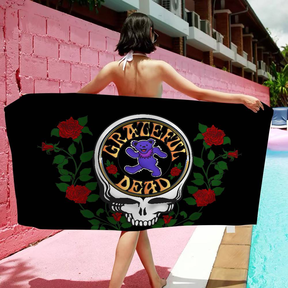 Rock Band G-Grateful-Dead Music Microfiber Beach Towel Absorbent Quick Dry Soft Yoga Swimming Resort Mountain Climbing Towel