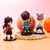 Demon Sleyer Action Figure Toys Kimetsu No Yaiba Figuras Kamado Tanjiro Nezuko Car DecorationDoll Model  Desk Ornament Kids Gift
