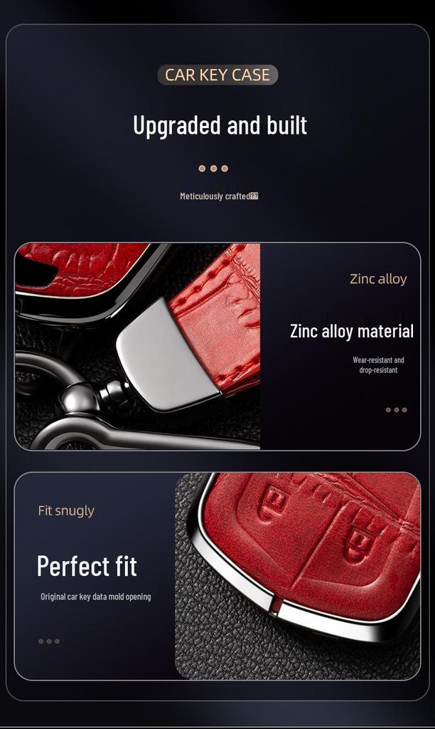 Geely Car Key Case & Protective Shell for Emgrand, Xingrui, Boyue Pro, Xingyue L, Vision X3/X6, Binyue Models