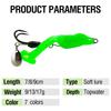 7/8/9Cm Frog Fishing Lure Soft Bait With Spoon Fishing Tackle For Snakehead Silicone Bait With Hook Simulation Frog Lures