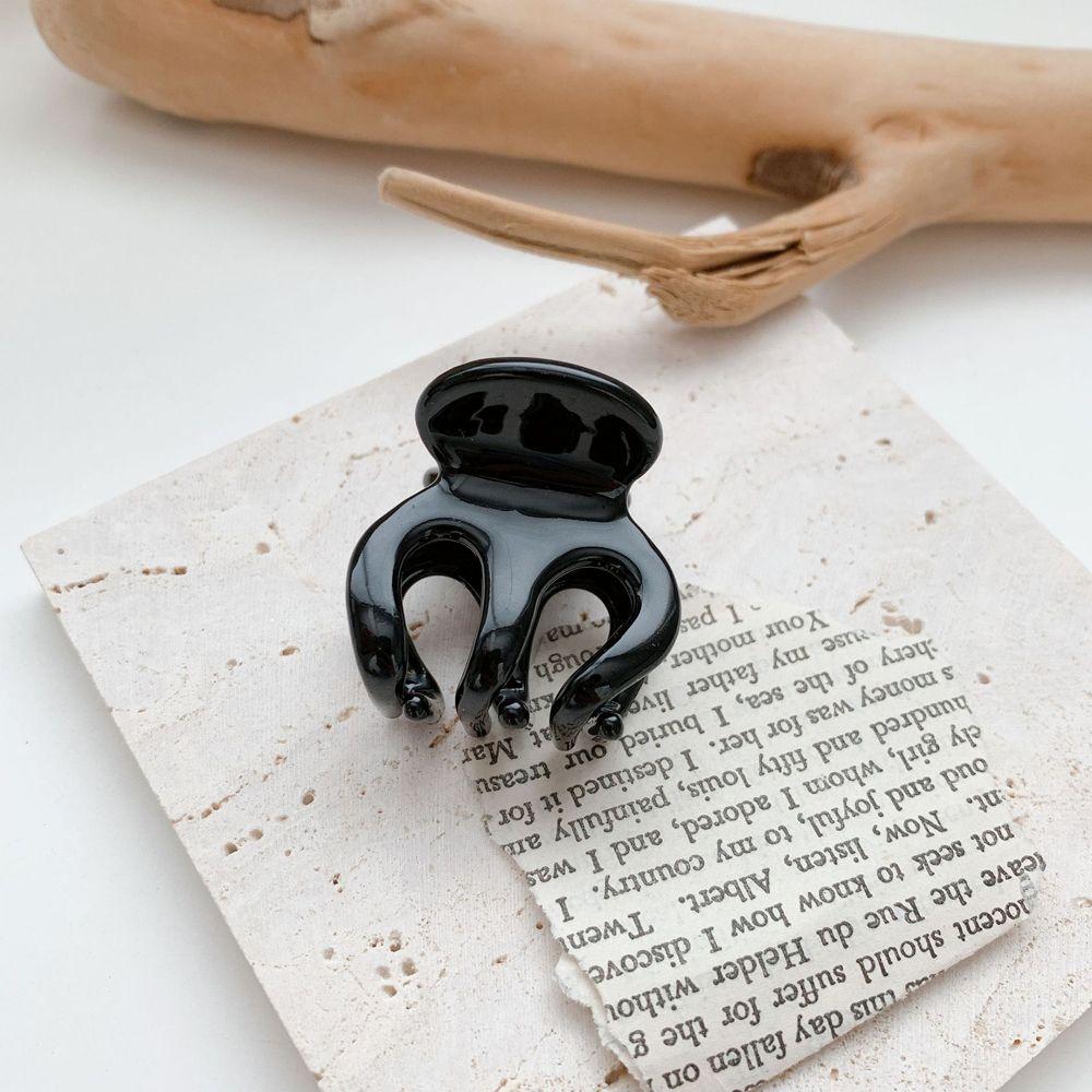Horsetail Small Gripper Elegant Women Hair Claw Korean Style Hair Clip Acetic Acid Small Shark Clip