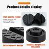 Universal Car Jack Rubber Pads Lift Jack Stand Pad Floor Slotted Car Jack Rubber Pad Frame Protector Adapter Jacking Tool