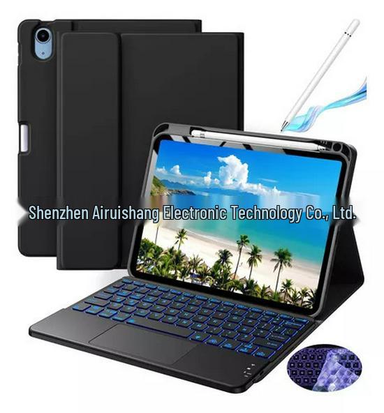 Compatible Bluetooth Keyboard Case for 2025 iPad11 A16, 10th Gen 10.9" with Pen Slot and Backlit Touchpad