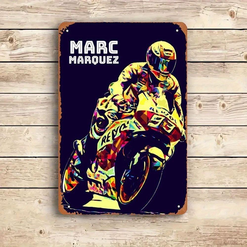 Moto metal interior plaque in the garage in the bar on the wall 20x30cm