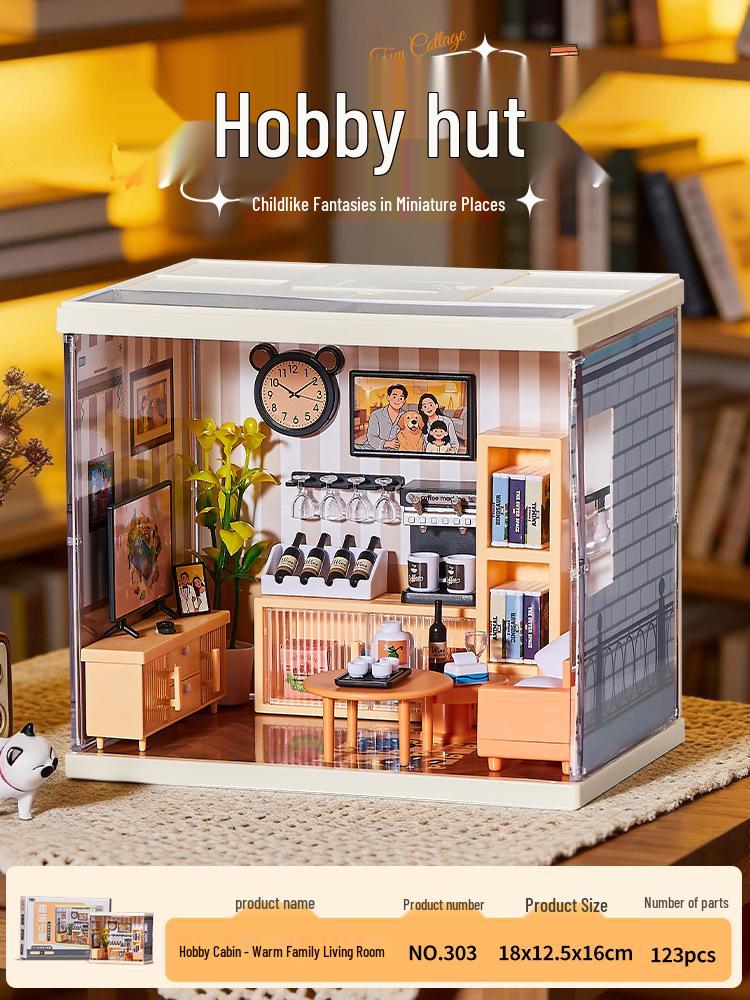 DIY 3D Miniature Scene House Building Kit: Mini Ornament & Birthday Gift for Girls