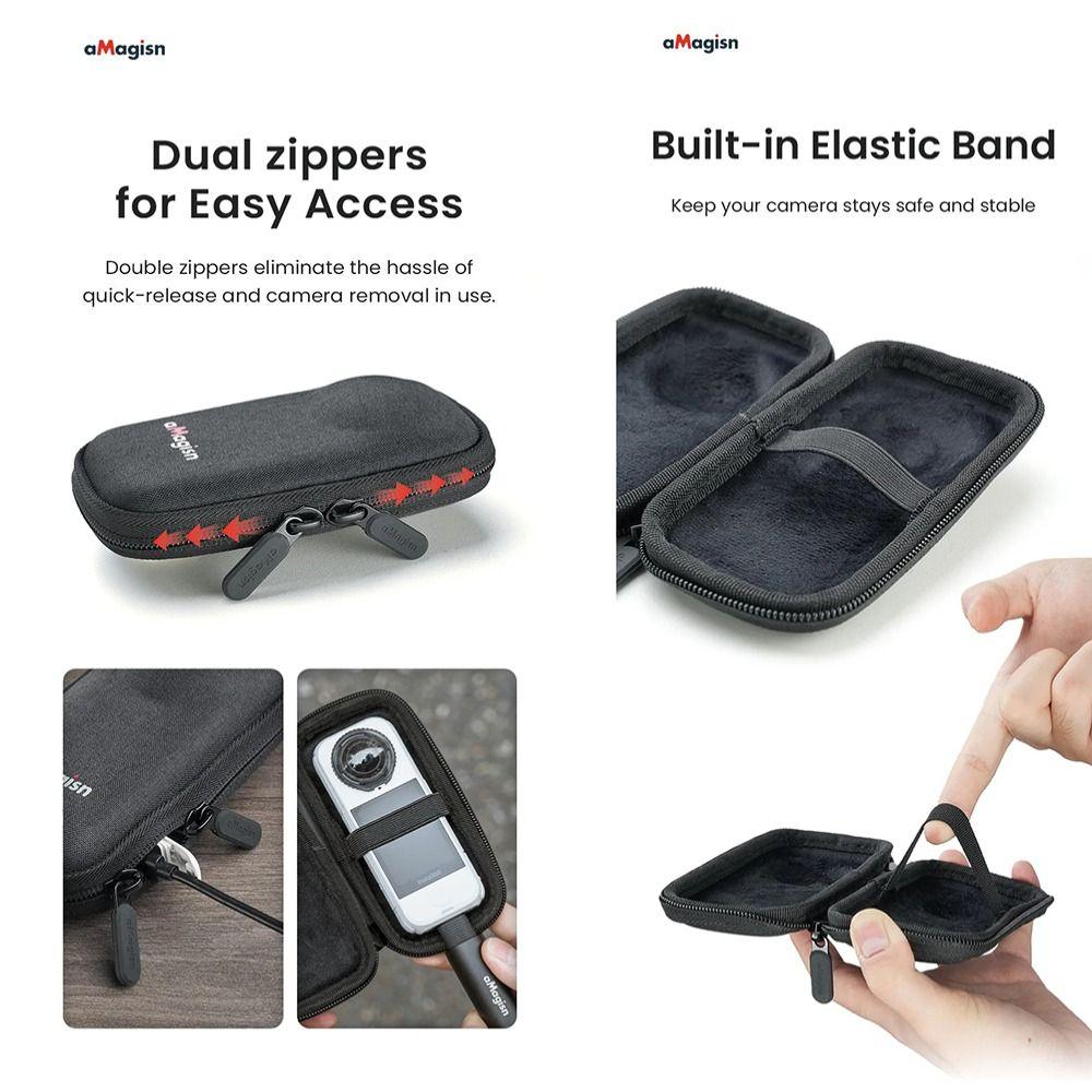 Storable Camera Case EVA Lens Guards Portable Camera Storage Bag for Insta360 X4 Air/X4/X5 Camera