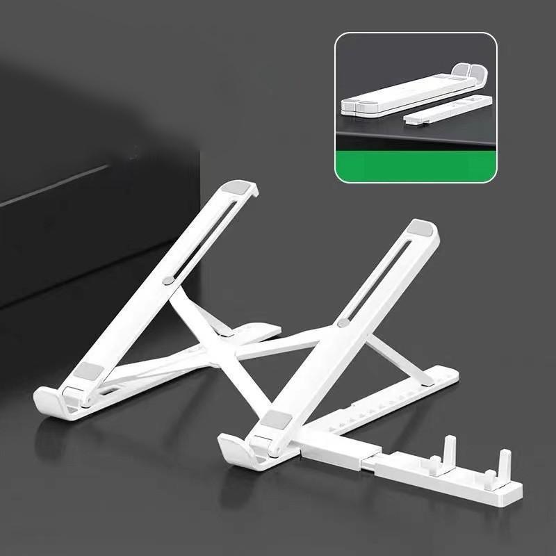 Faltbarer Desktop-Laptophalter mit Telefonständer für Macbook für Lenovo Thinkpad für HP Dell, verstellbarer Notebook-PC-Riser