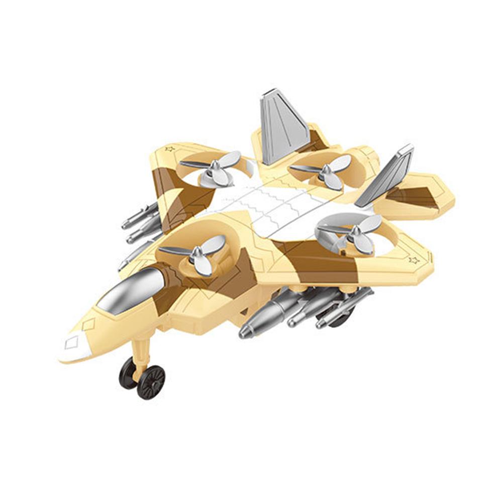 

Mini Inertial Sliding Fighter Jet Pull Back Simulation Airplane Toys for Toddler Boys Educational Playset жовтий
