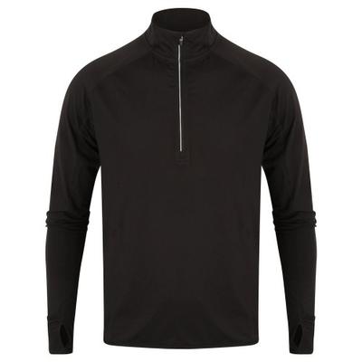 Top masculino de manga comprida com zíper