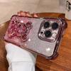 Quicksand Violent Bear Is Suitable for Iphone17 Mobile Phone Case, Apple 16 Four Corners Anti-drop 15ProMax All-inclusive Protective Case.