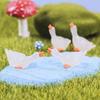 18/12/6/1PCS leuchtende Gans-Figur, Miniaturen, Heimdekoration, leuchtet im Dunkeln, Tierfigur, DIY Fariy, Gartenzubehör, Garten-Schreibtisch-Dekoration