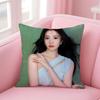Popular fashion Chinese actress LLiu Haocun Cushion Cover Pillow Case Soft Friendly Fabric  Concealed Zipper