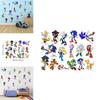 Sonic Pattern Self Adhesive Wall Sticker Background Decor For Kids Room Living Room Bedroom And Hallway