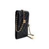 Chanel Sheepskin Shoulder Bag, Crossbody Bag Cell Phone Pouch Women's Black CHANEL-8312232