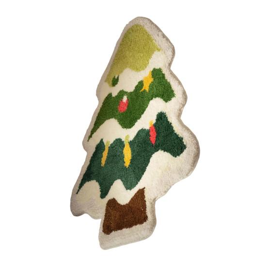 Christmas Floor Mat Xmas Tree Snowman Non-Slip Bathroom Rug Absorbent Washable