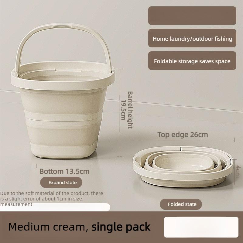 

1pcs Folding Bucket for Home Use Student Dormitory Portable Size Travel Car Outdoor Fishing Portable Plastic Bucket