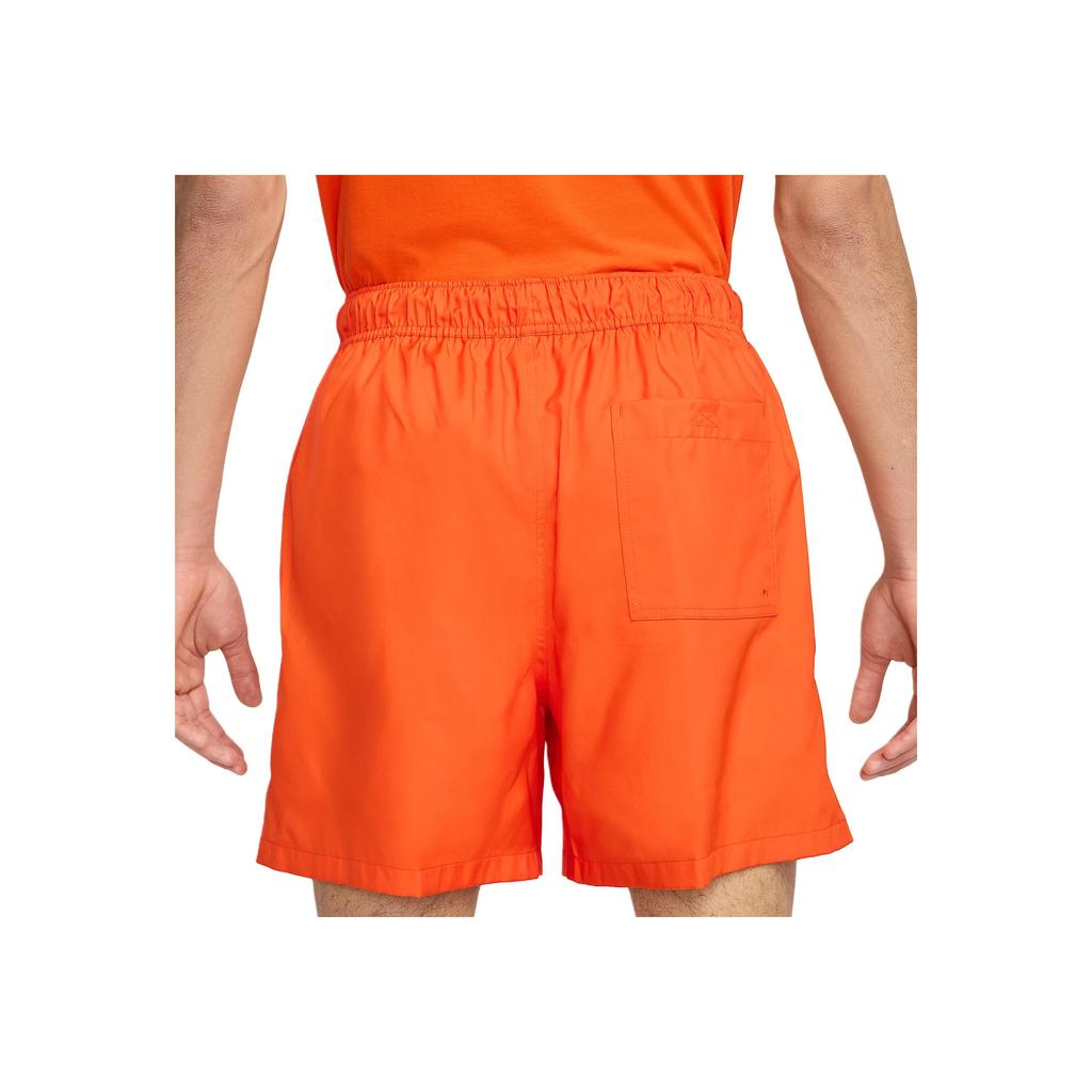 Nike Einfarbige Schnürung Lockere Freizeitshorts Herrenshorts Orange FN3307-819