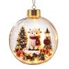 Transparent Christmas Ball Ornament Lightweight Holiday Tree Decor  Family Dinner