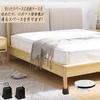 DEWEL Table Leg Extensions, Kotatsu Leg Raisers, Adjustable Height, 4-Piece Set, 500kg Weight Capacity, Approx. 15cm Height, Easy To Clean, Black