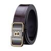 Crocodile Pattern B Style Faux Leather Belt with Customizable Logo - Versatile and Trendy for Business Casual Wear