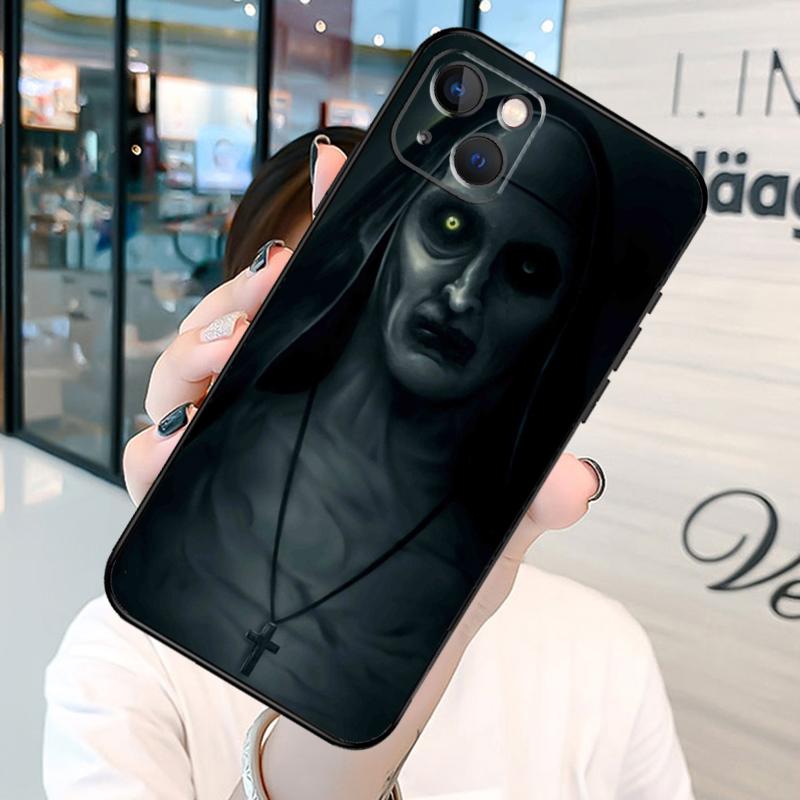 The Nun Valak Horror Phone Case For iPhone 13 12 Mini 11 14 15 Pro Max SE 2020 7 8 Plus X XS Max XR Cover Shell