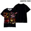 Neues Anime Five Nights At Freddy's 3D-gedrucktes Herren-T-Shirt Unisex Casual Fashion Street Harajuku-Stil Kurzarm-Tops T-Shirt