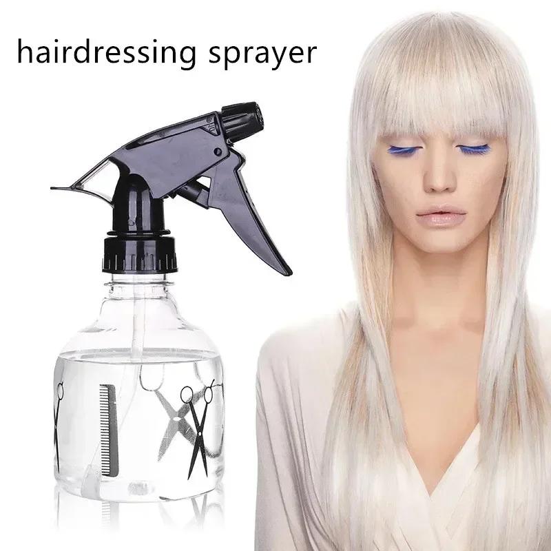 250ml Transparent Spray Bottle Water Mist Sprayer Haircut Tool Hair Dresser Spray Accessories Cosmetic Containers