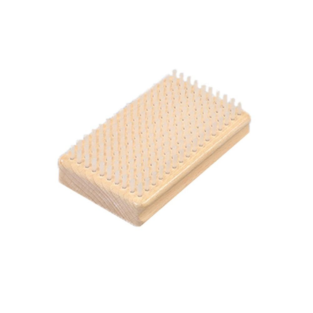 Wooden Handle Snowboard Brush Brass/ Nylon Brush Snowboard Tool Ski Waxing Brush  Winter Sports Nylon Brush