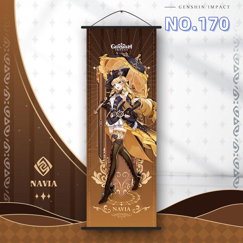 

[USED] Limited Time Discount NO170 Genshin Hanging Scroll 75x25cm Hanging Picture Poster 6s3