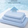 Ice Silk Cooling Pillowcase, Memory Foam, Universal Irregular Shape, Summer Comfort.