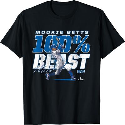 100 Percent Beast Mookie Betts Los Angeles MLBPA T-Shirt