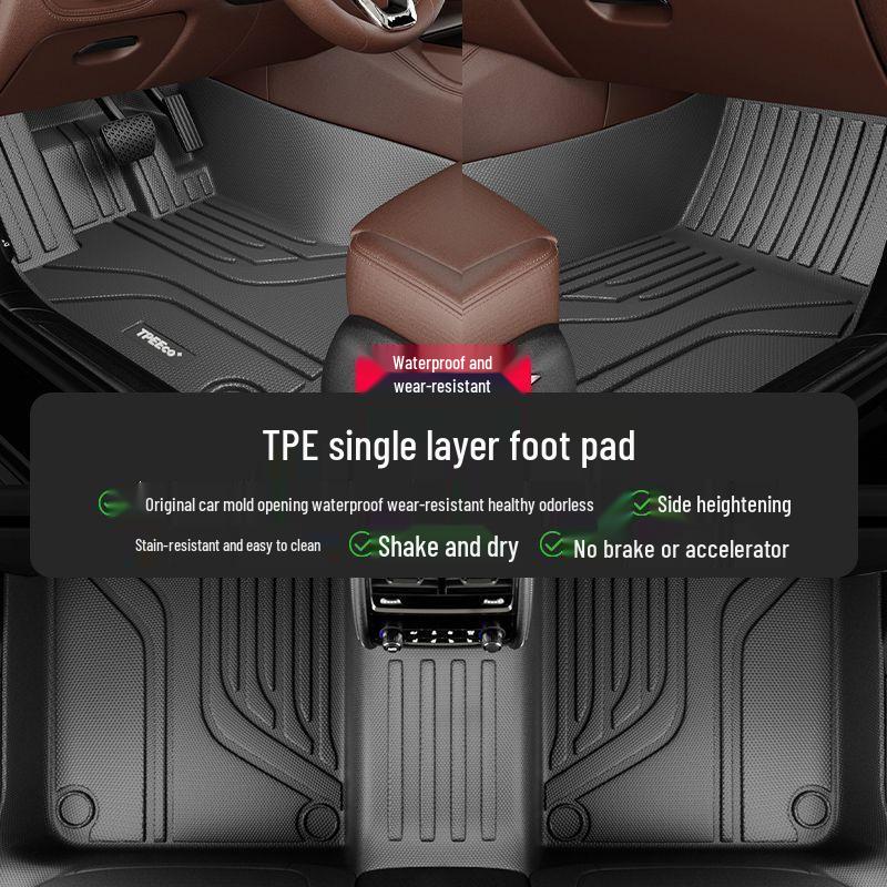 Volkswagen Teramont 17-25 Models All-Inclusive Modified TPE Anti-Slip Floor Mats for Five/Seven-Seater