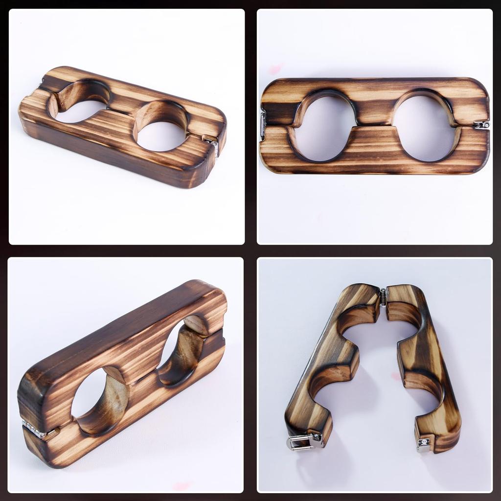 MFMYEE SM Bondage Wooden Fetish Bondage Wooden Board Bondage Wrist and Ankle Adult Bed Game Bondage SM Sex Props Handcuffs, Handcuffs, Roleplay, (L)