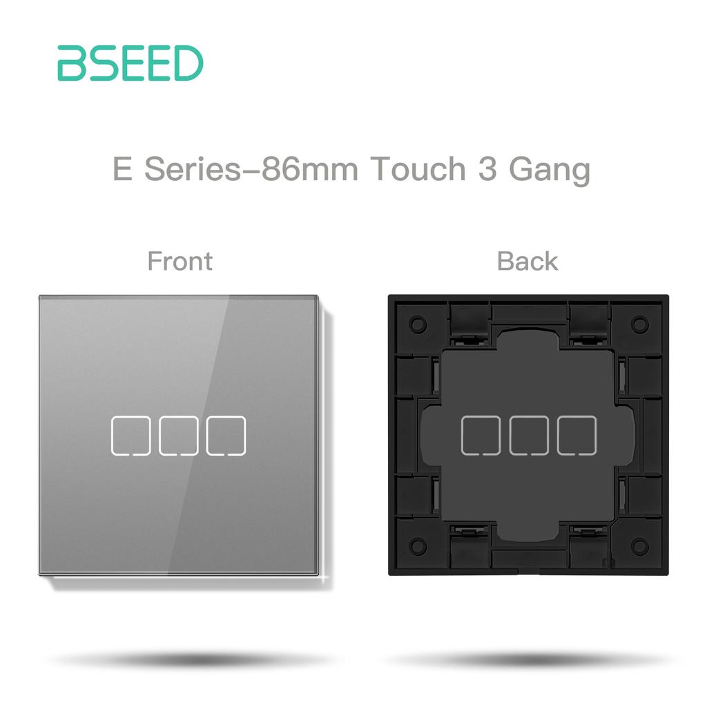 BSEED Zigbee Switches Module Glass Panel Touch Switches USB C Phone Charge Socket Port Smart Function Key EU Sockets Parts